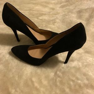 Unlisted black suede heels
